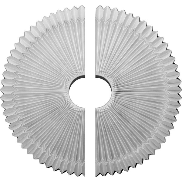 Ekena Millwork Shakuras Ceiling Medallion, Two Piece (Fits Canopies up to 5"), 24"OD x 4 1/2"ID x 3"P CM24SH2-04500